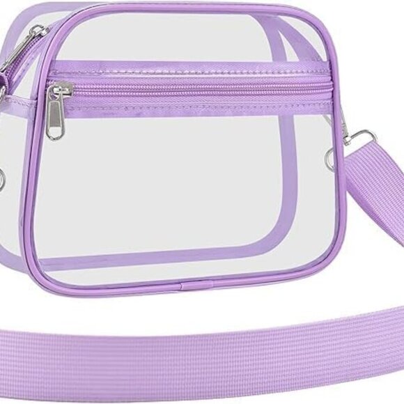 Adjustable Clear Crossbody Bag - Stadium Approved 8.3x6.5 in, Lightweight Design - Picture 10 of 10